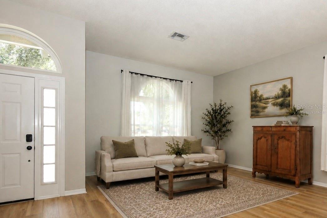 Living Room & Entry Virtually Staged