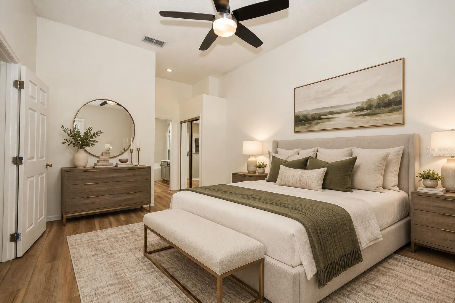 Primary Bedroom Virtually Staged
