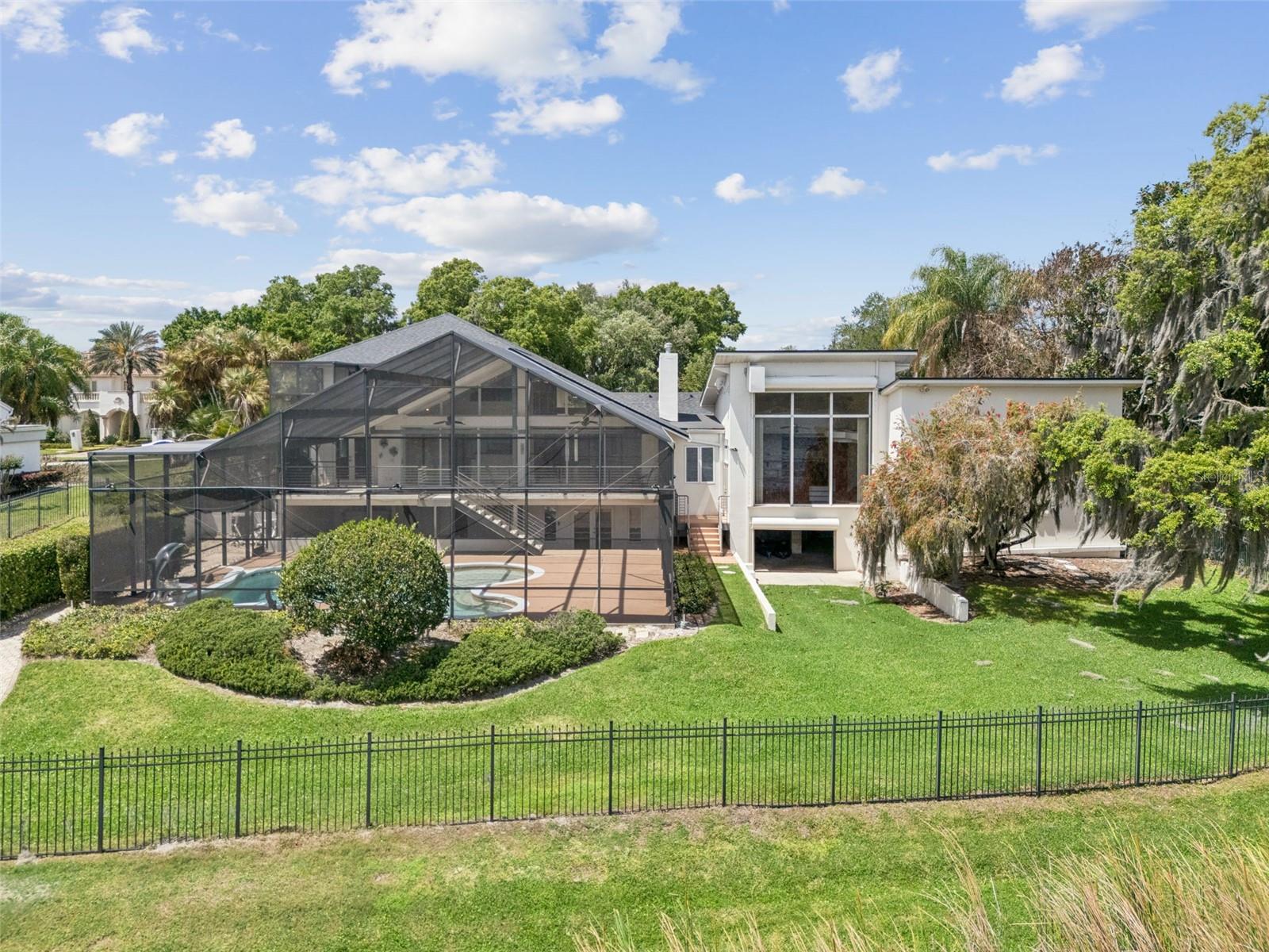 Fenced yard