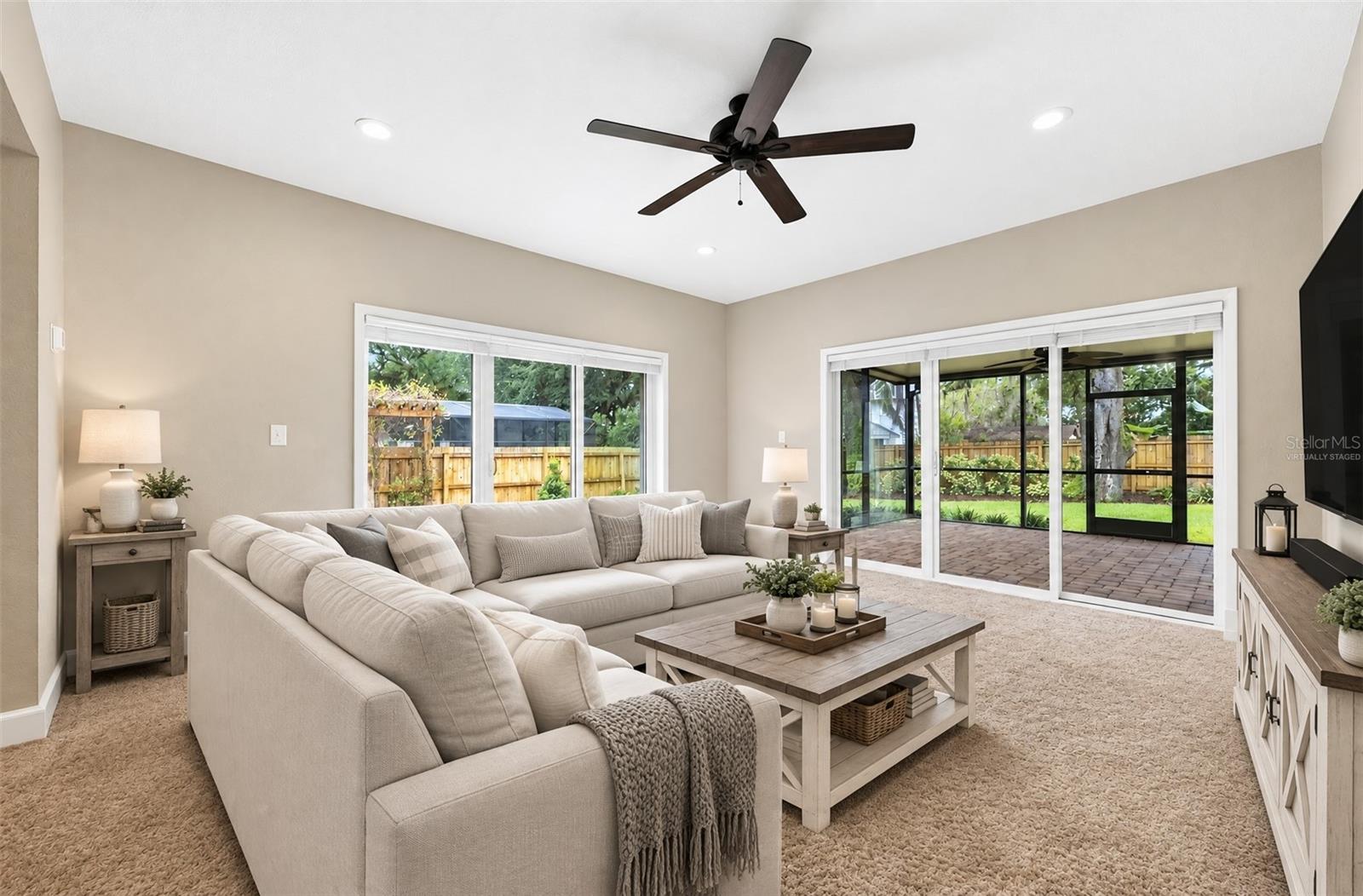 Family Room. Virtually Staged.