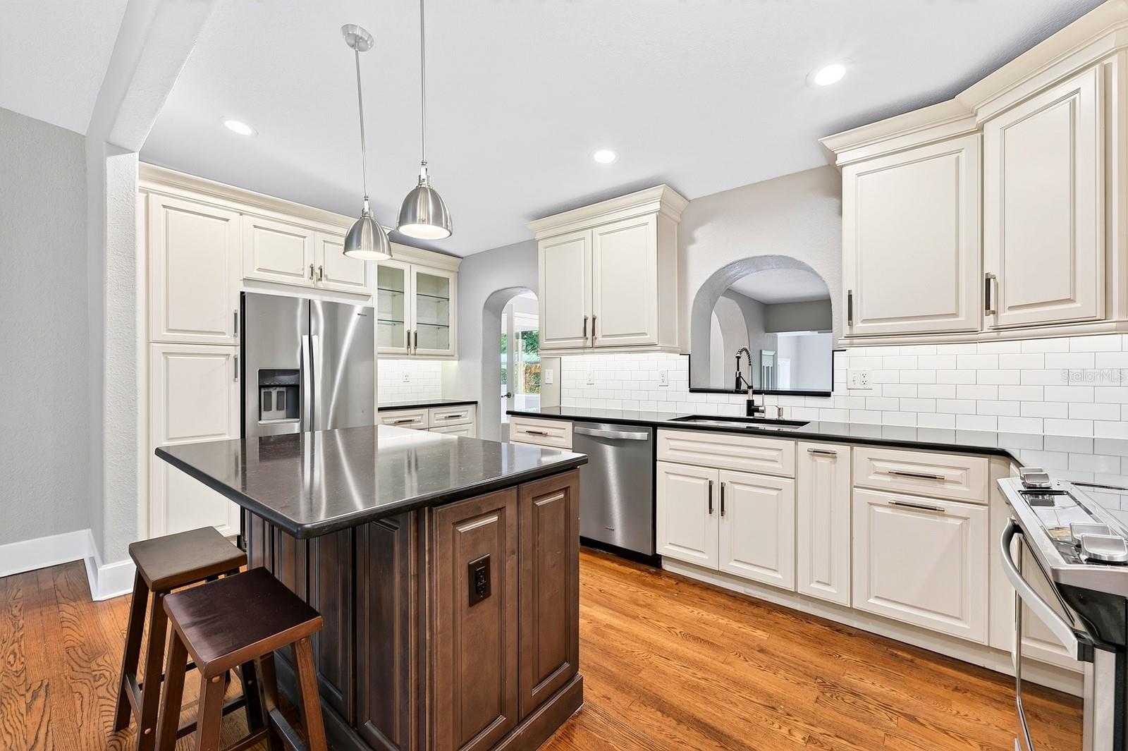 The remodeled kitchen offers updated finishes, ample storage and thoughtful details! The remodeled kitchen offers updated finishes, ample storage and thoughtful details!