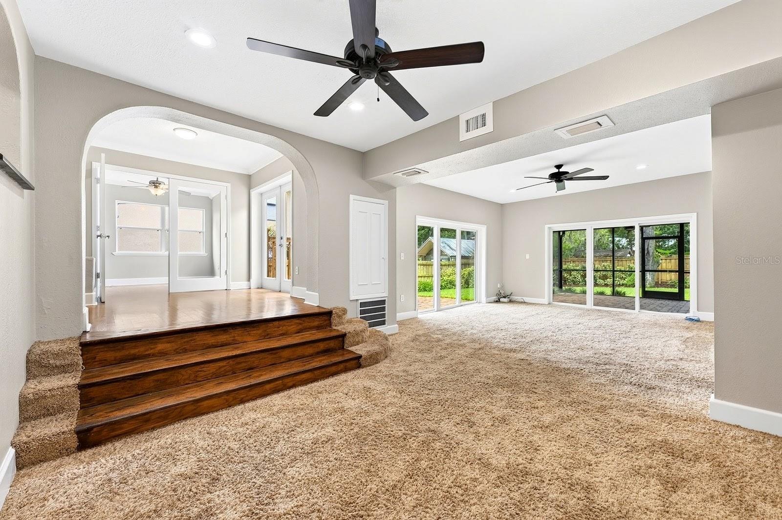 Unique home with versatile living spaces.