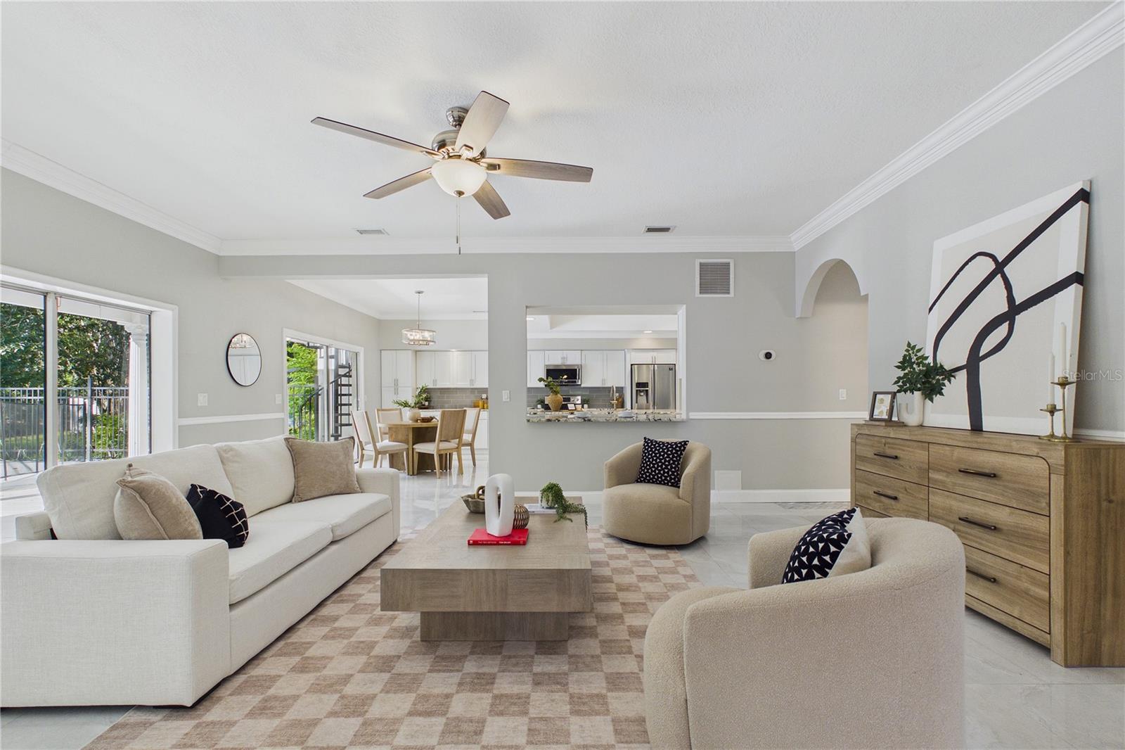 Living room by Kitchen