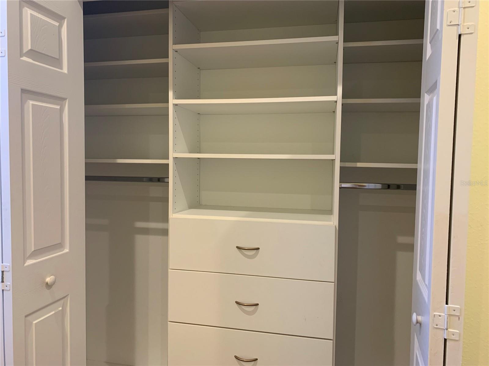 SECONDARY BEDROOMS CLOSET BUILT INS