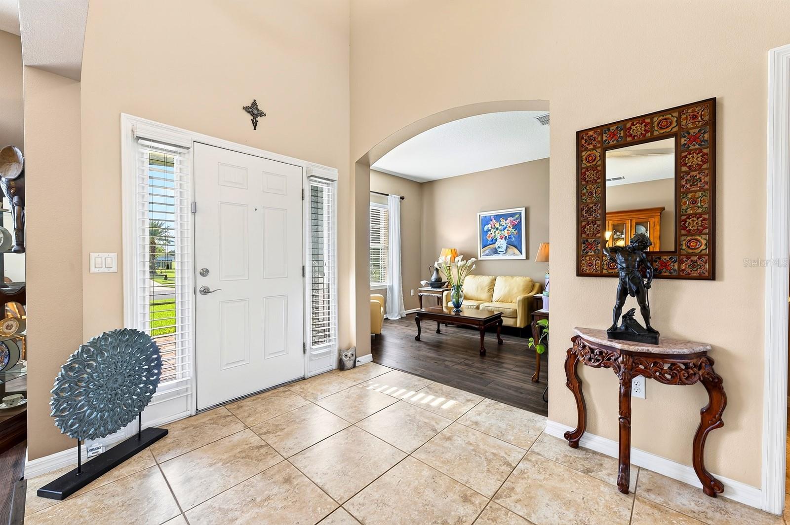 Foyer, formal living room.