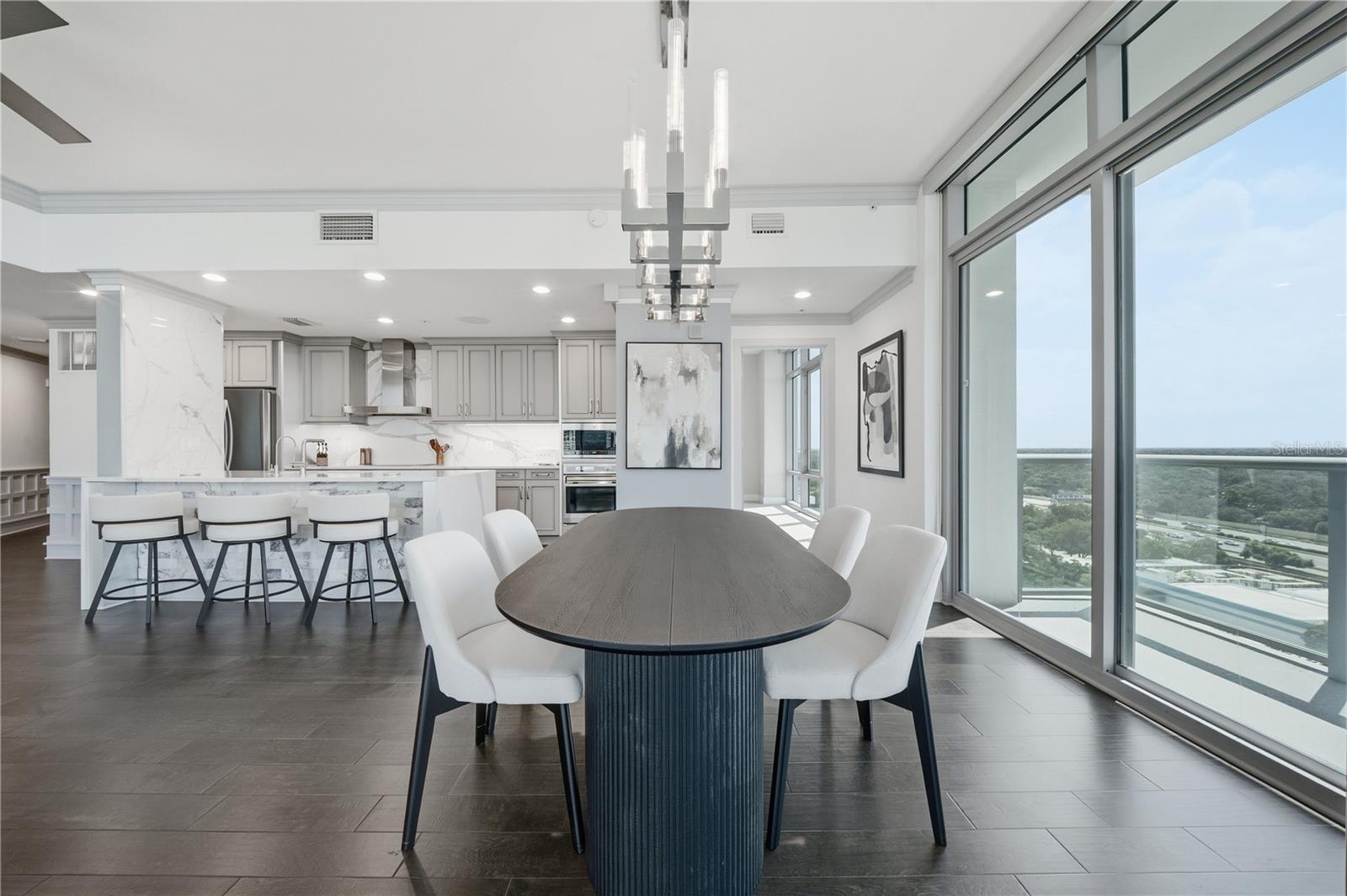 Open Living | Kitchen, dining and living connect across the 2,000-SQ-FT corner floor plan