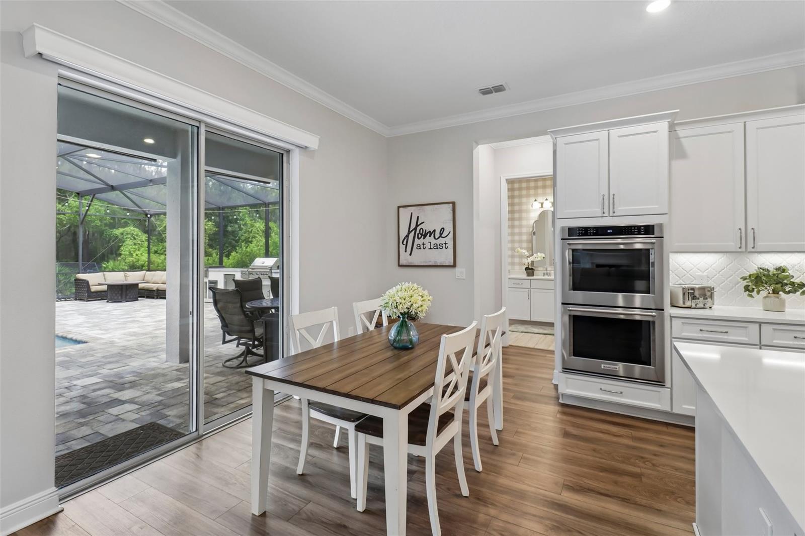 Breakfast nook with a lovely view!