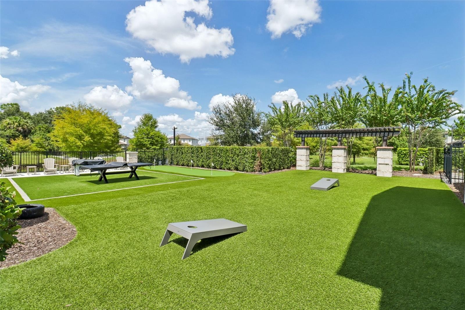 Community green space & yard games