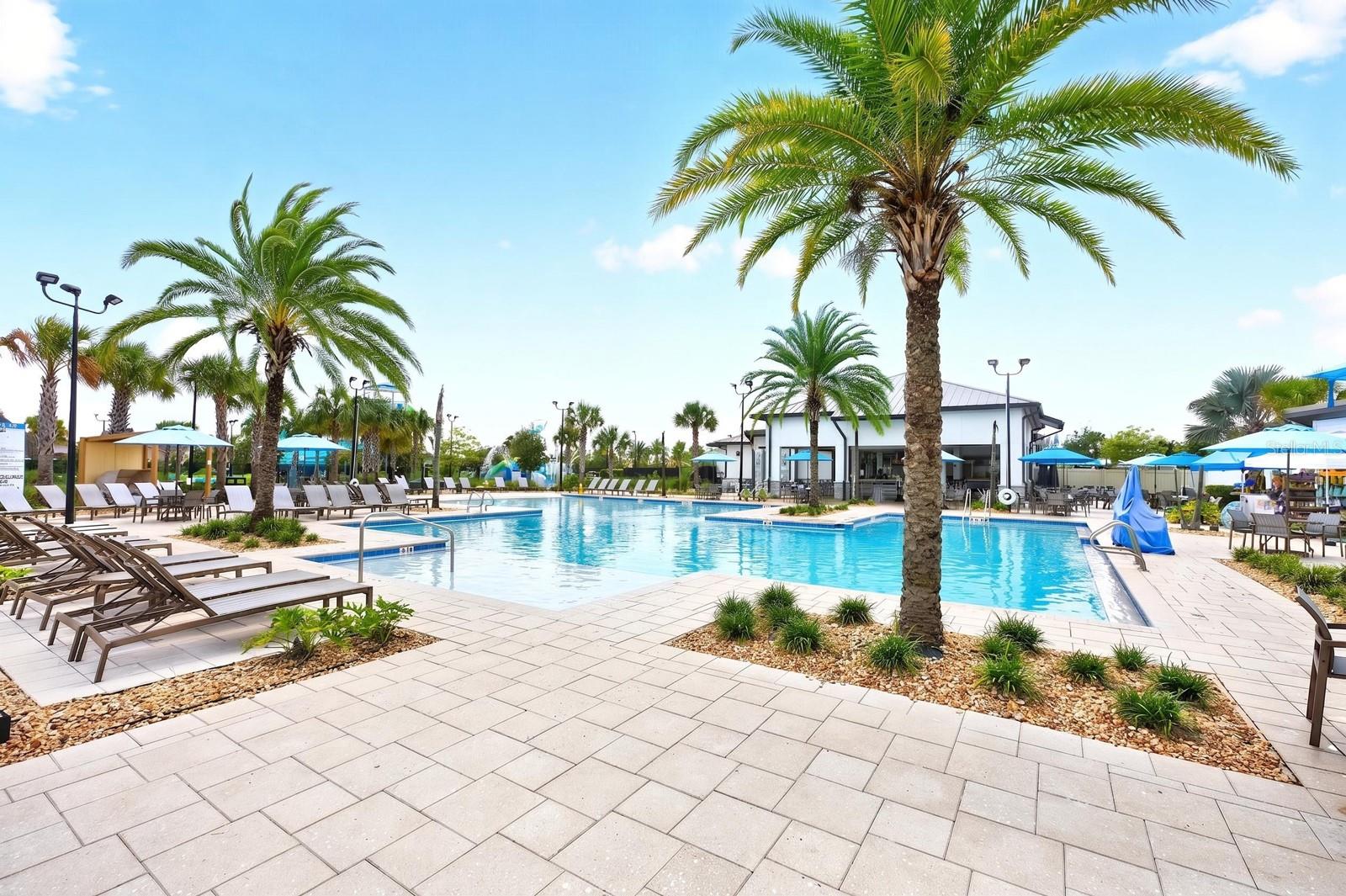 The resort-style pool