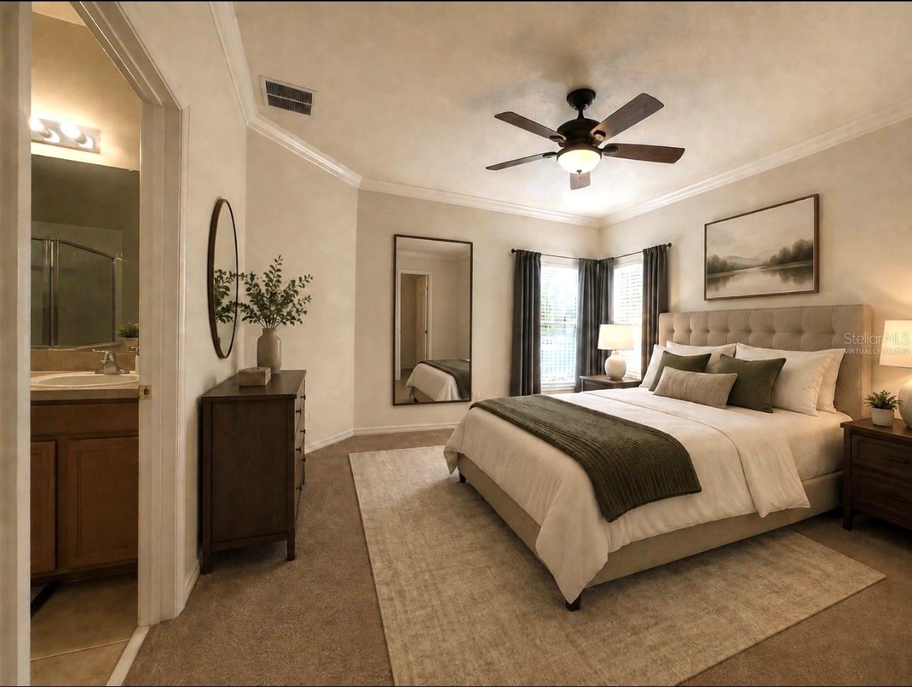 Master Bedroom Virtually Staged