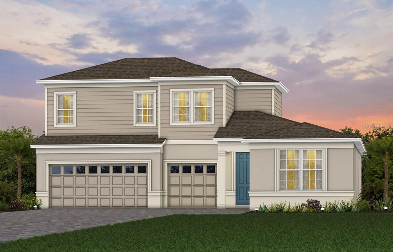 Exterior Design. Artistic rendering for this new construction home. Pictures are for illustrative purposes only. Elevations, colors and options may vary. Exterior Design. Artistic rendering for this new construction home. Pictures are for illustrative purposes only. Elevations, colors and options may vary.