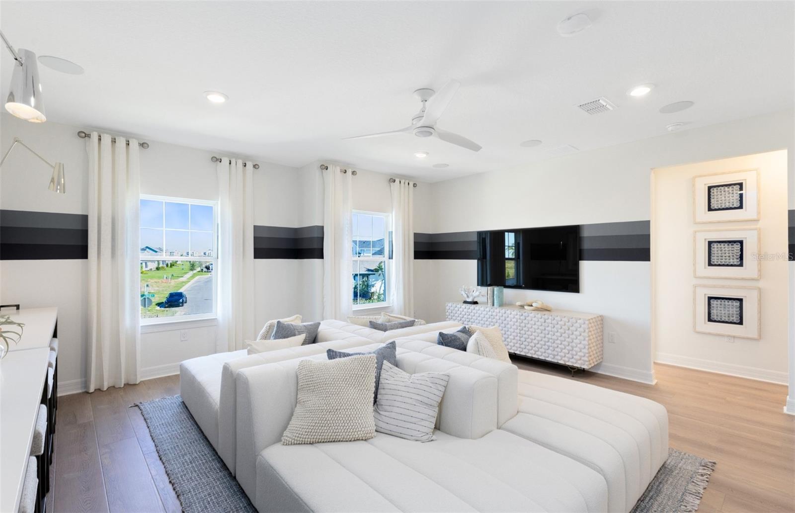 Model Home Design Only. Pictures and furnishings are for illustrative purposes only. Elevations, colors and options may vary. Furniture is for model home staging only.