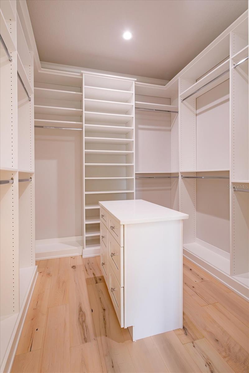Primary closet