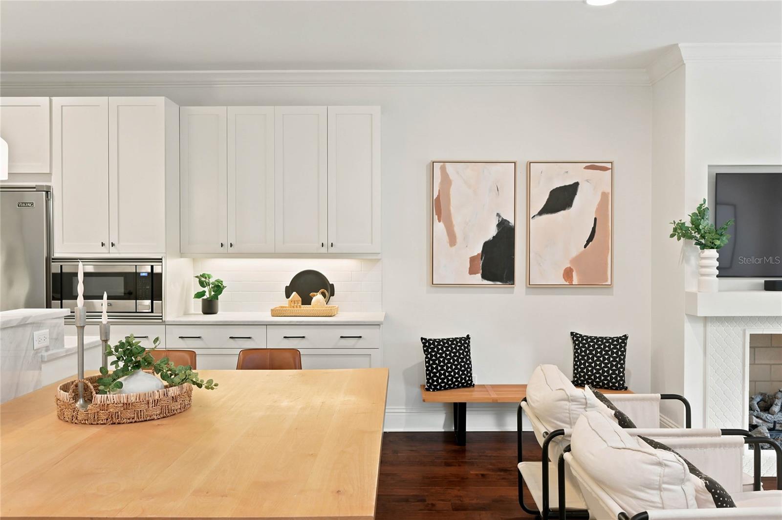 Kitchen and Family space just blend together creating a wonderful place to gather