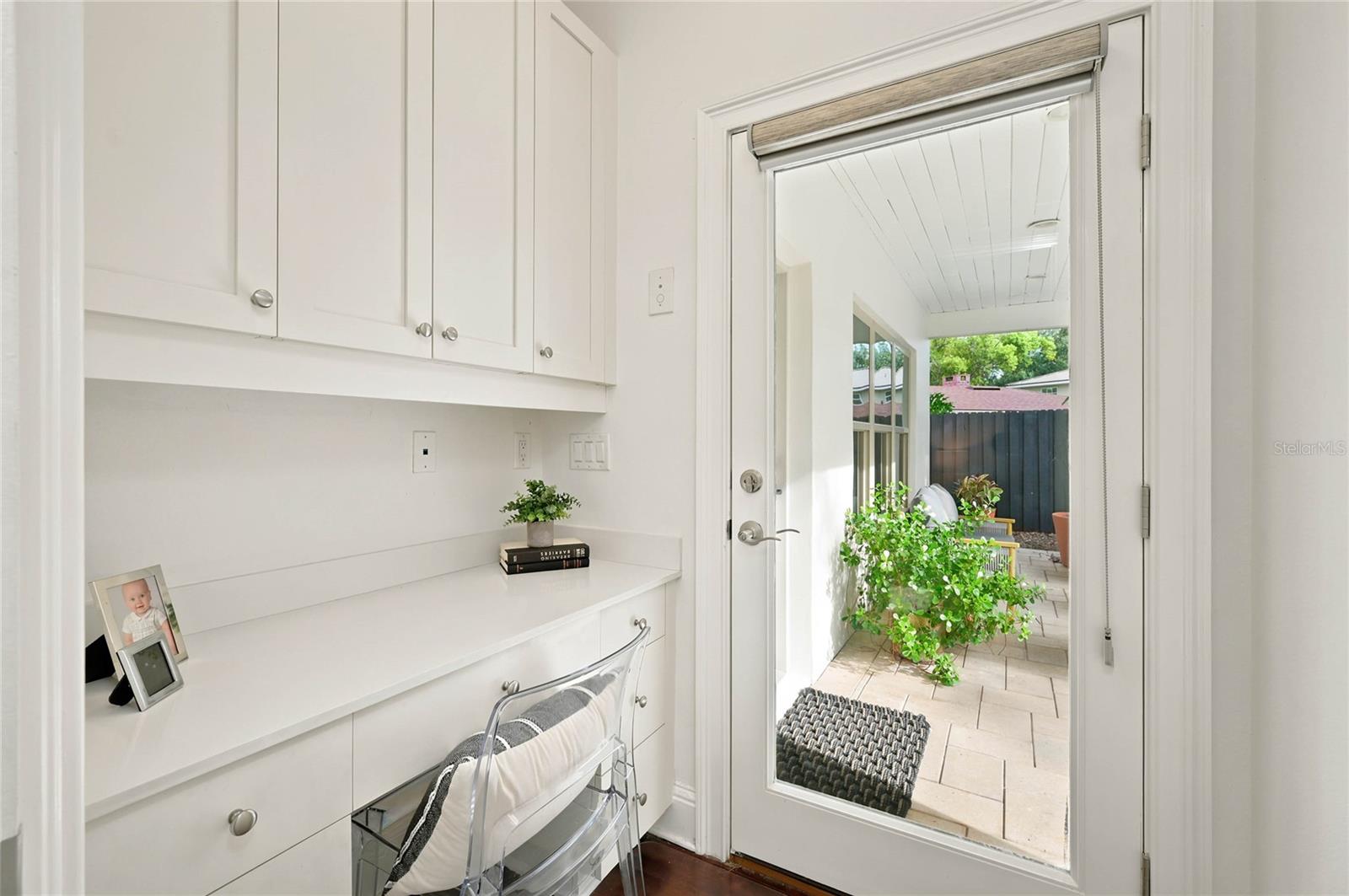 Tucked away office off owner's suite with access to verandah