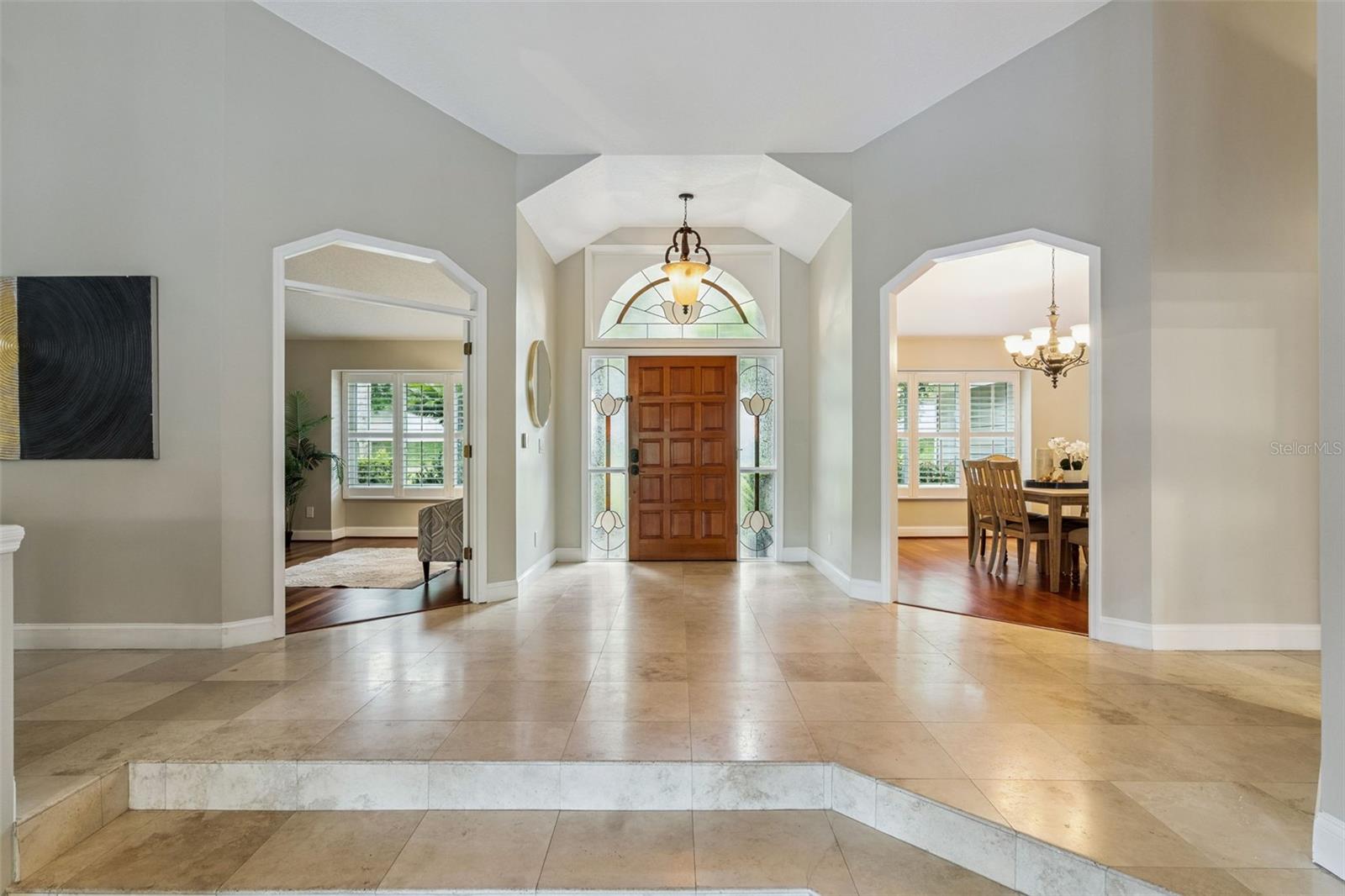 Foyer - Dining to Right, Office to Left