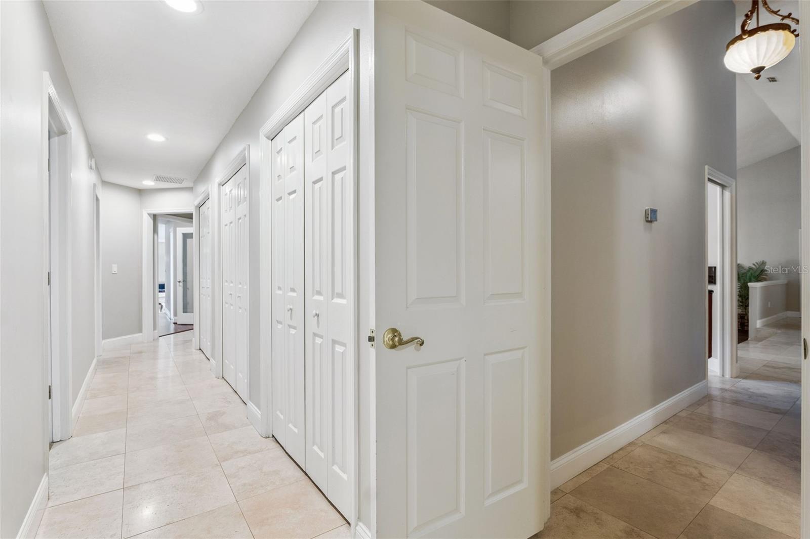 Hallway to two bedrooms and a jack and a jack and Jill on first floor