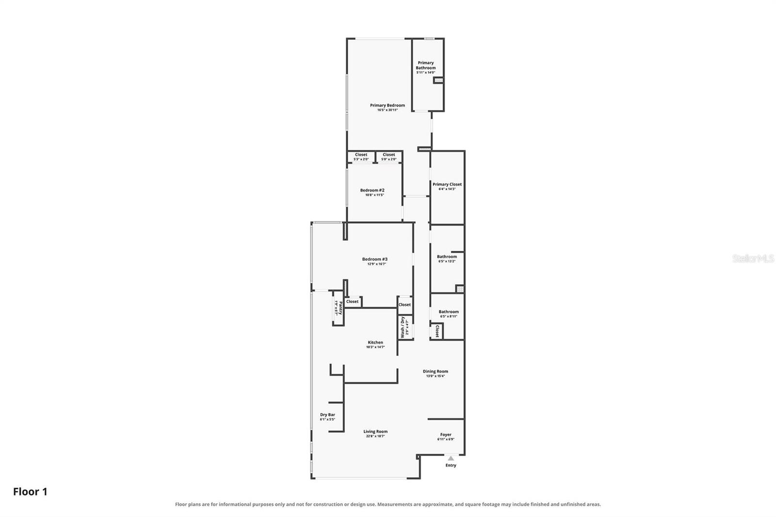Floor Plan virtually rendering Bedroom #3 with all and door to hallway