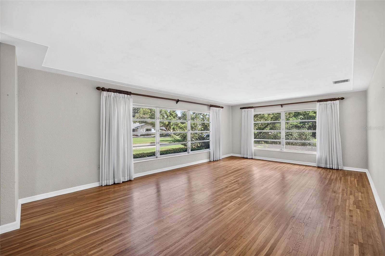 Large, bright living room.
