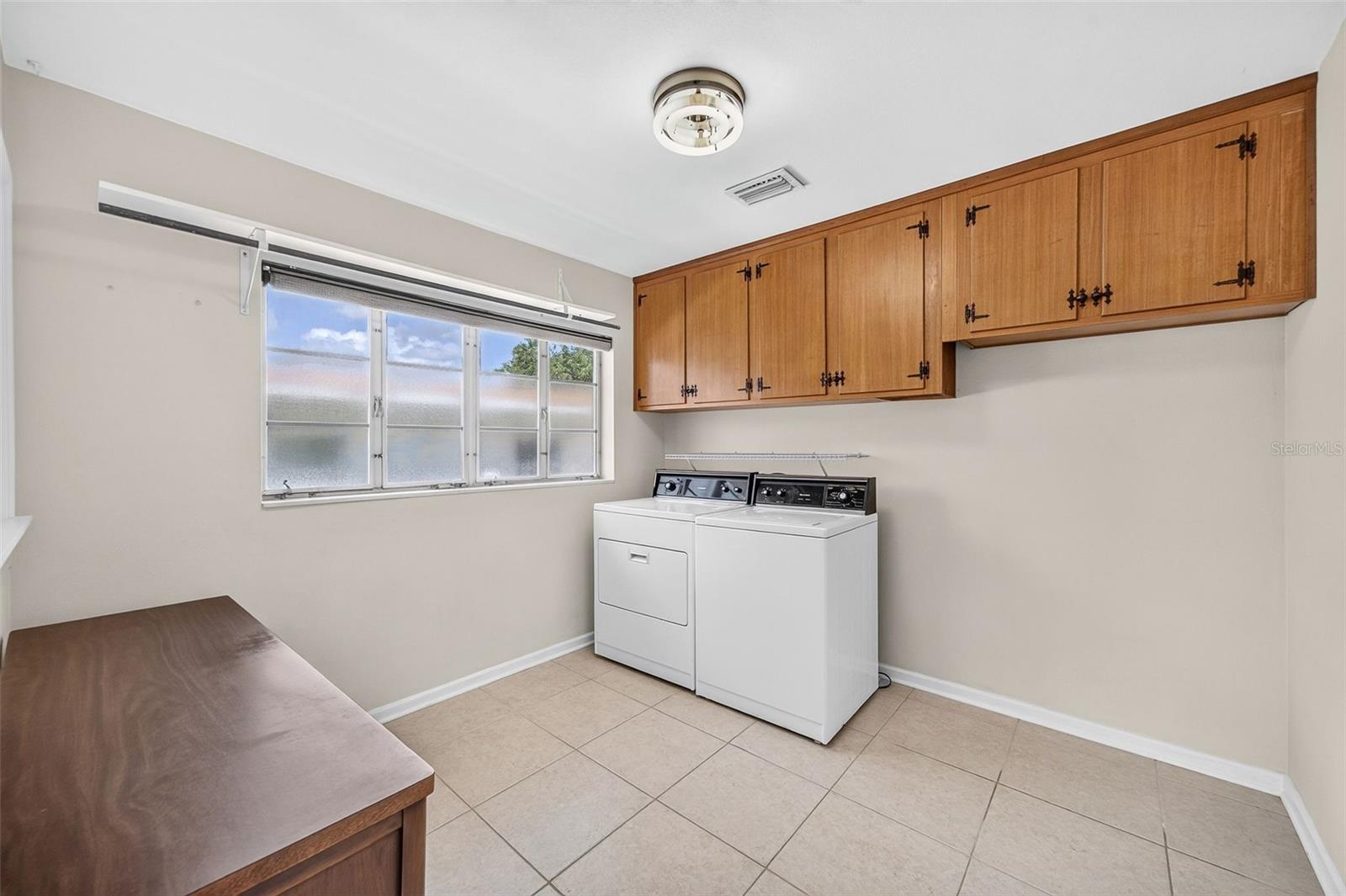 Large laundry room.