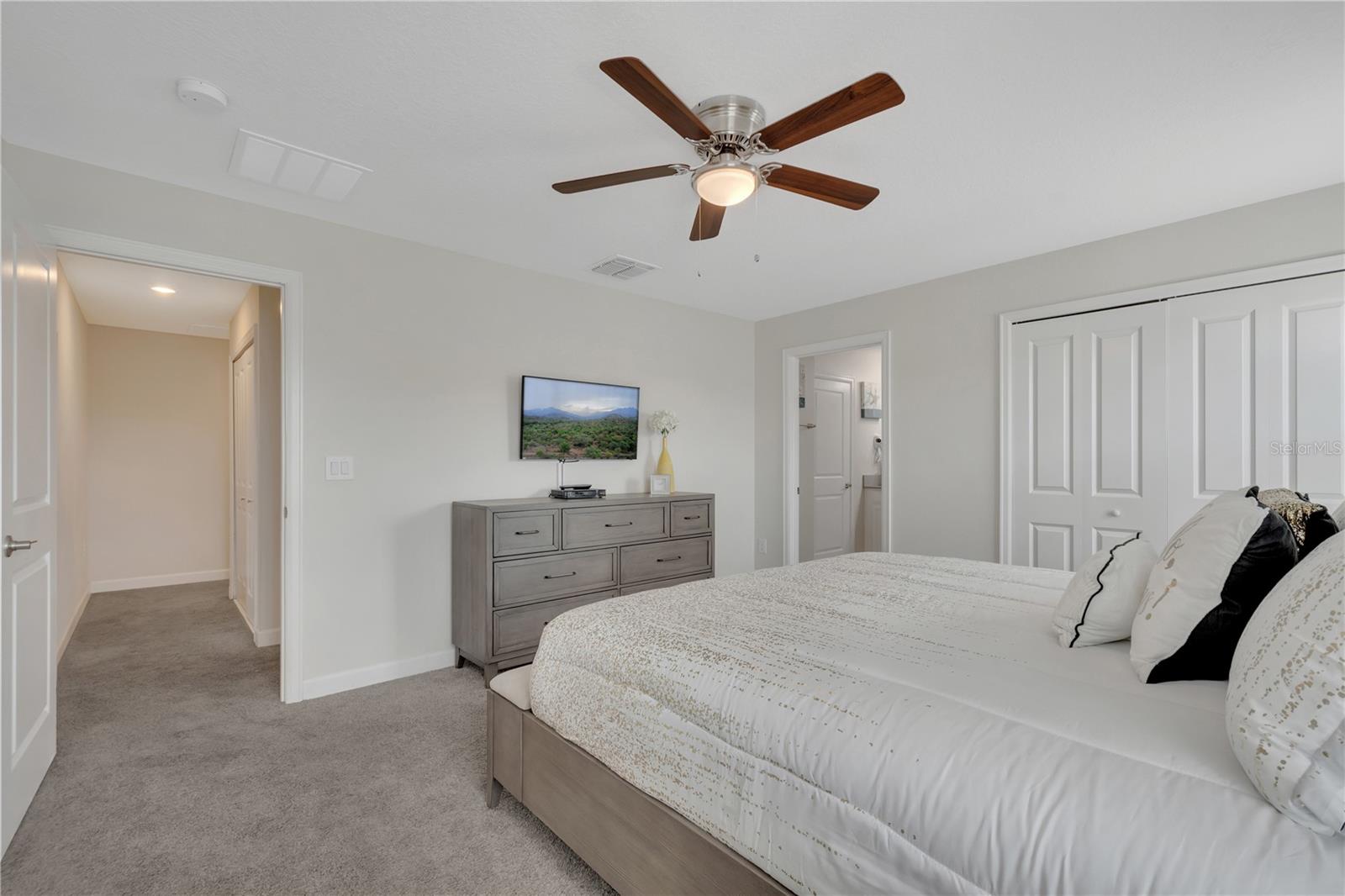 Master Bedroom showing access to Master Bathroom
