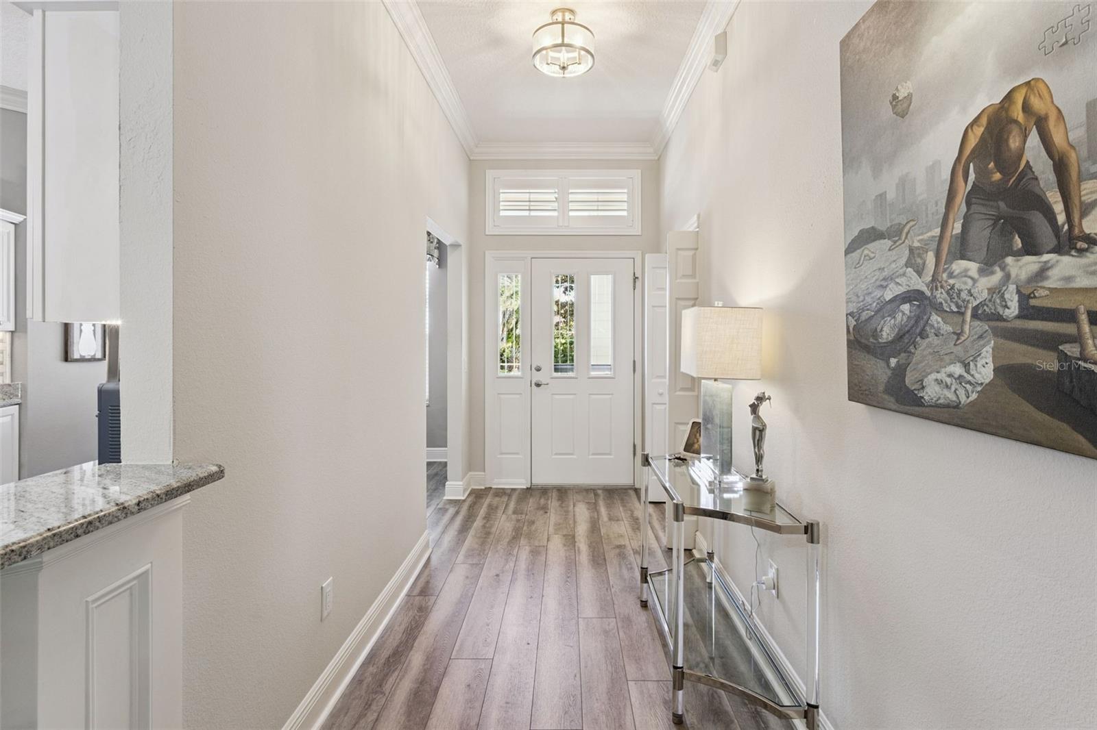 Front entryway filled with natural light