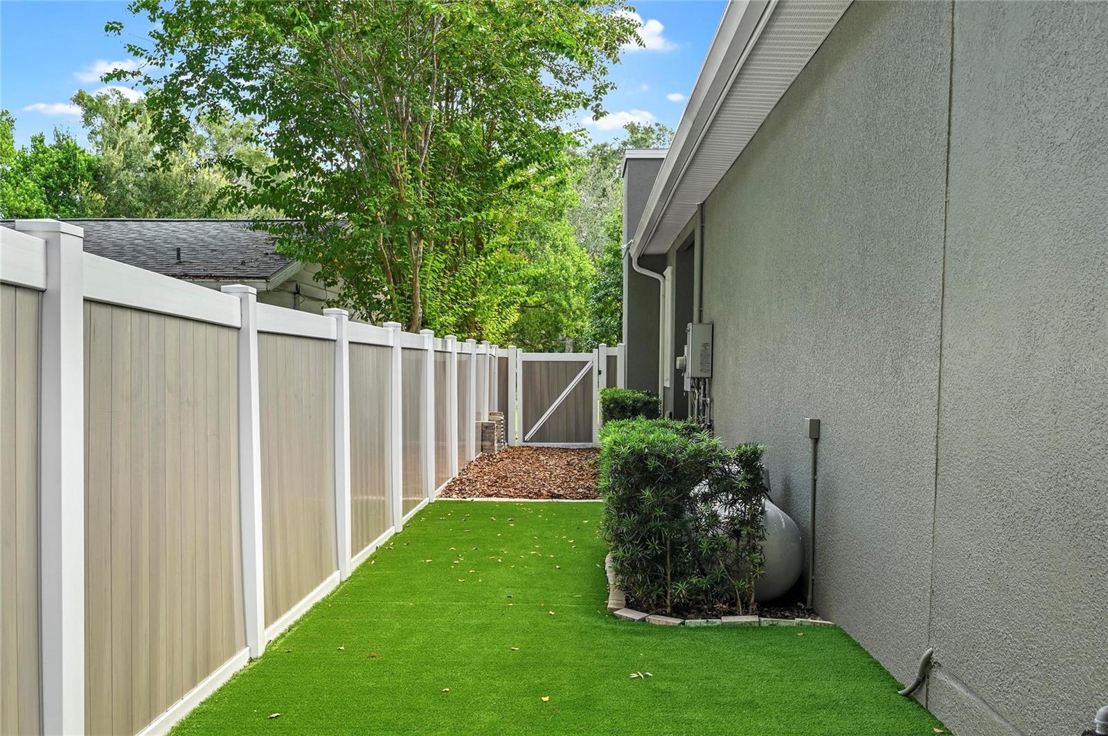 A turfed area is perfect for pets!