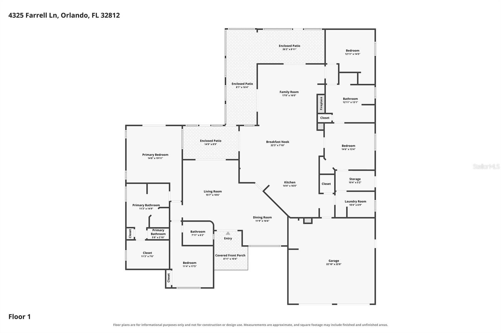 4325 FARRELL LANE, Orlando, FL 32812 4325 FARRELL LANE, Orlando, FL 32812
