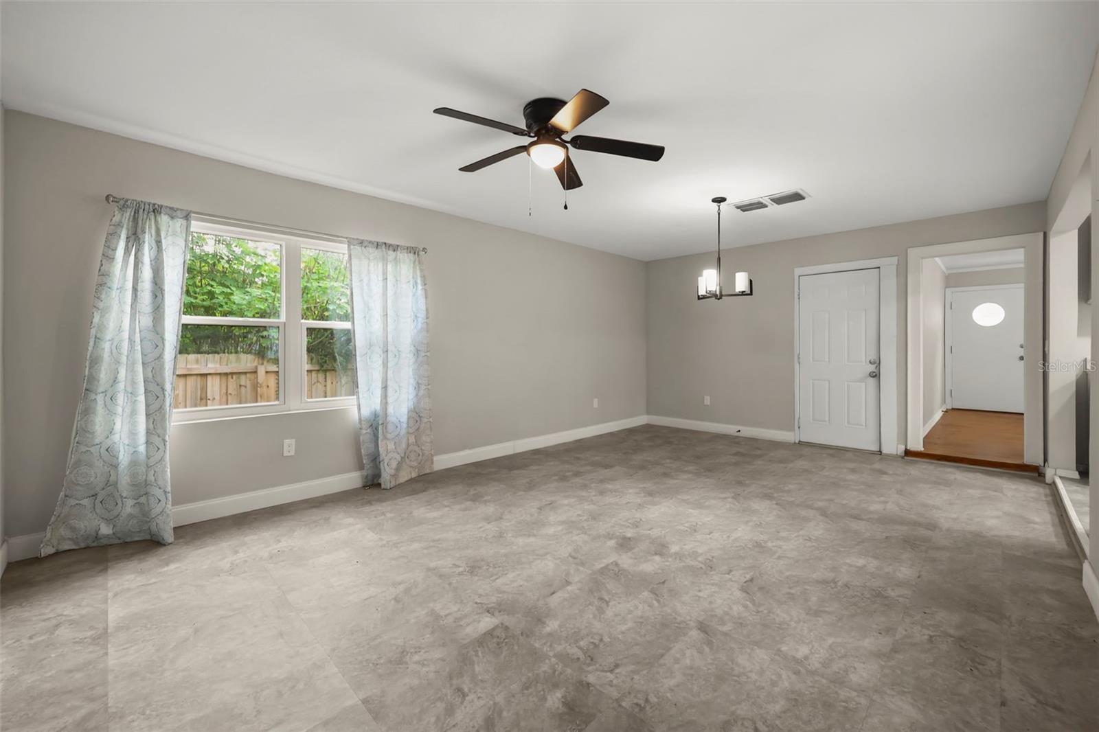Family Room and dining room area