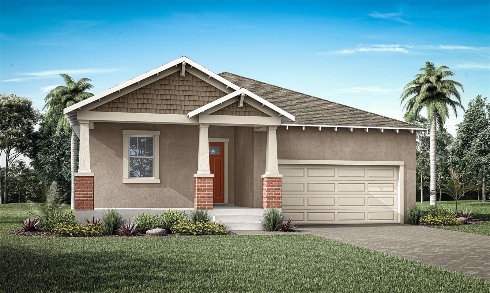 Rainwood - Cascades Floorplan - Craftsman Elevation - Architect's Rendering Rainwood - Cascades Floorplan - Craftsman Elevation - Architect's Rendering