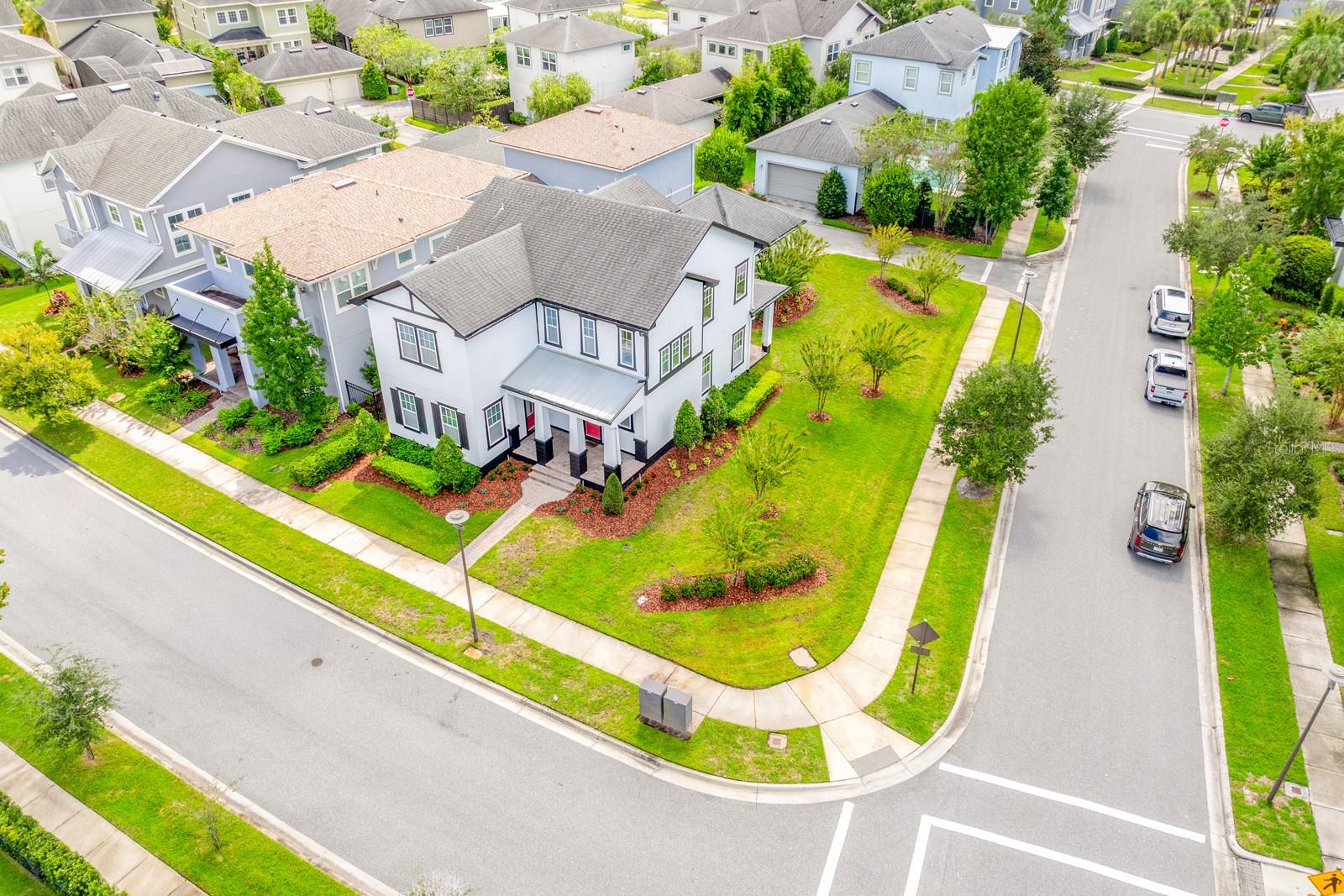 Large .20 acre corner lot.