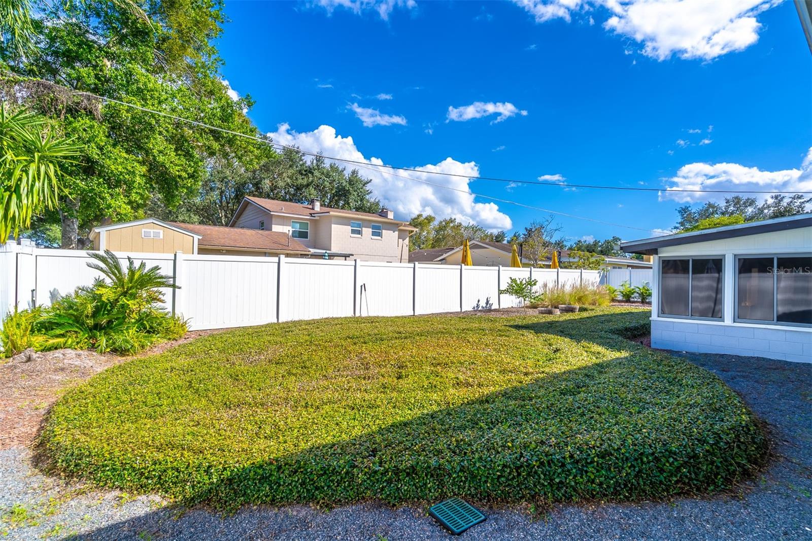 Landscaped, Fenced Backyard