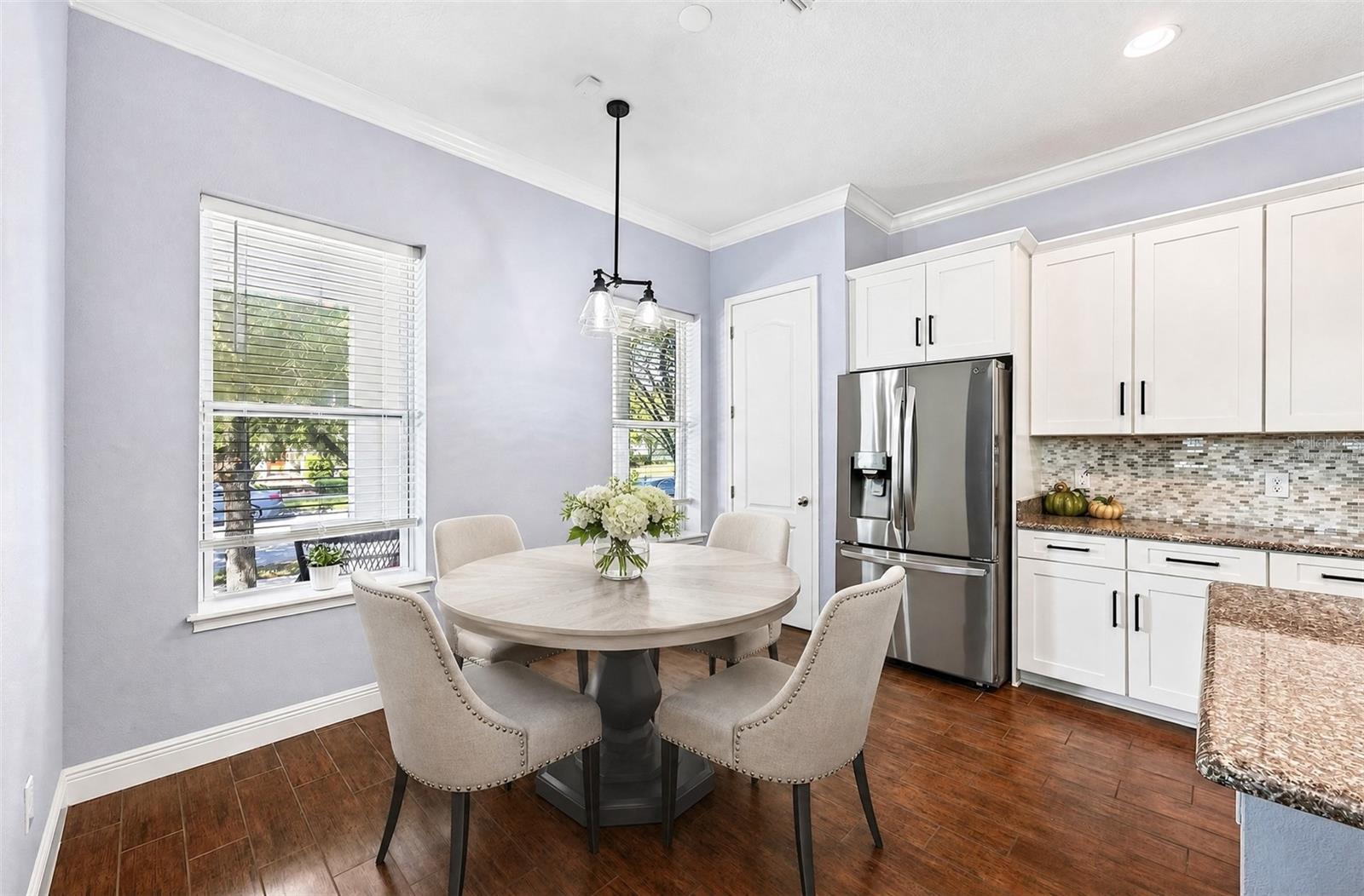 Casual dining space. Virtually Staged.