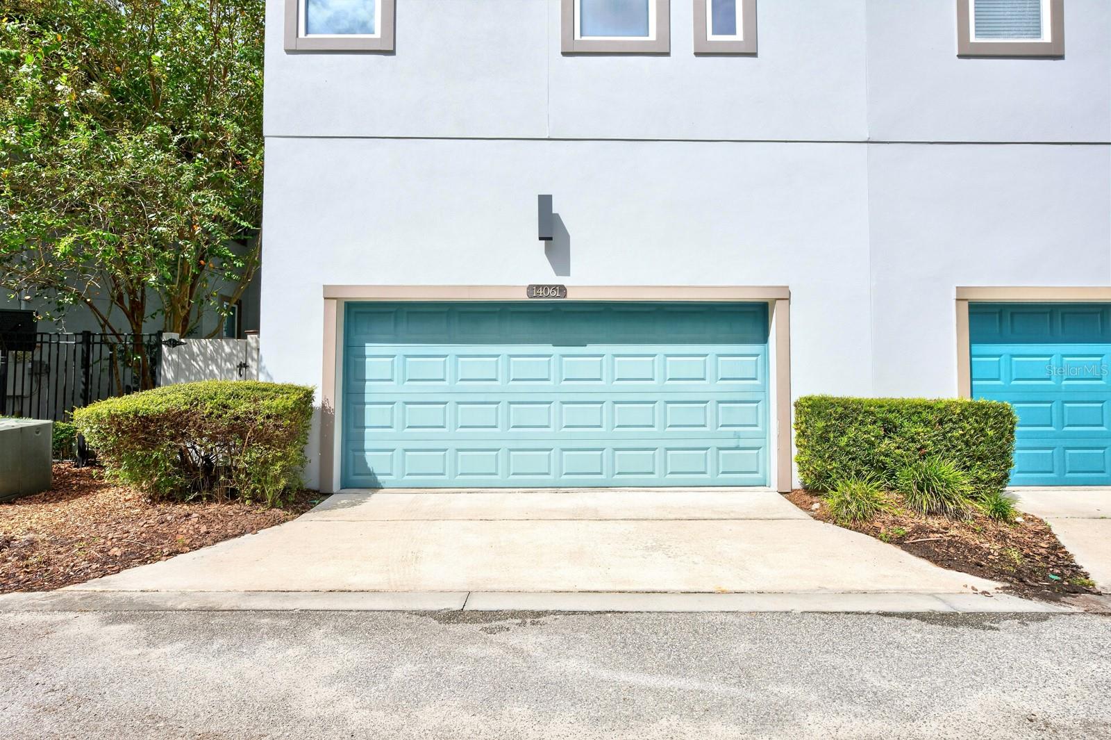 2-car rear facing garage.
