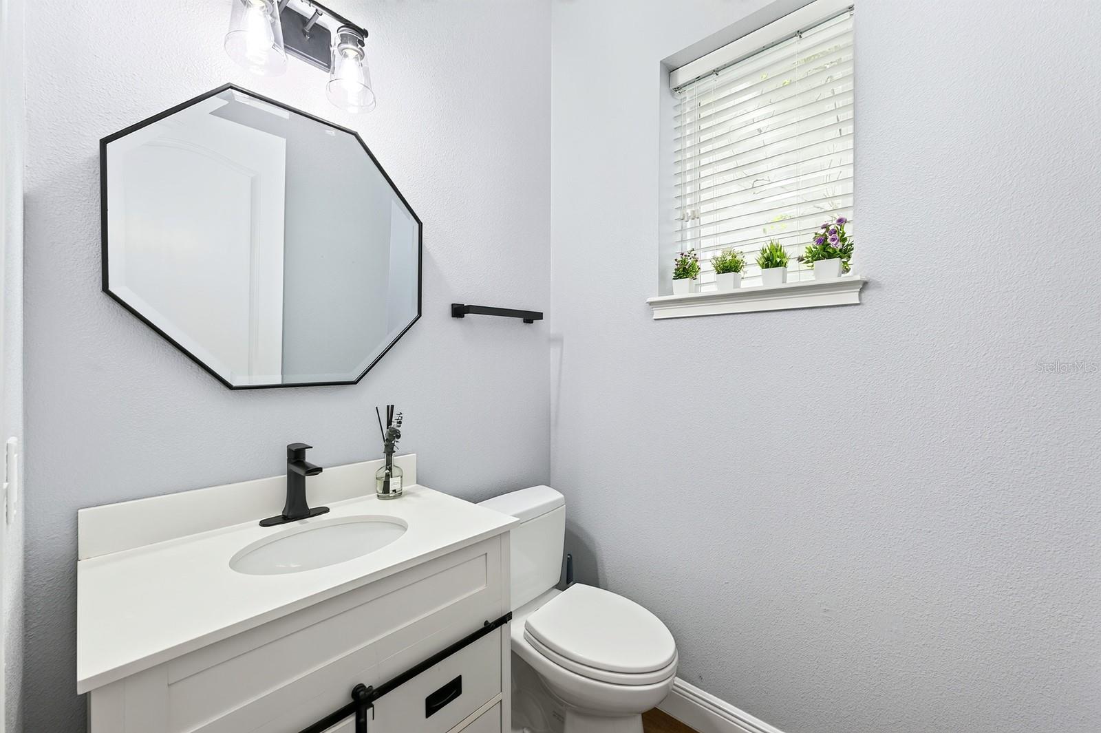 Main floor powder room.