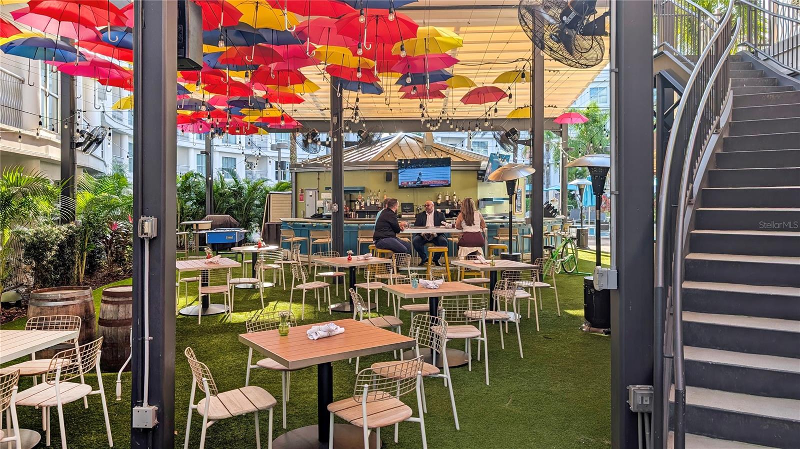 TIKI Bar Overlooking Pool Makes EVERY Day Be a VACATION Day!