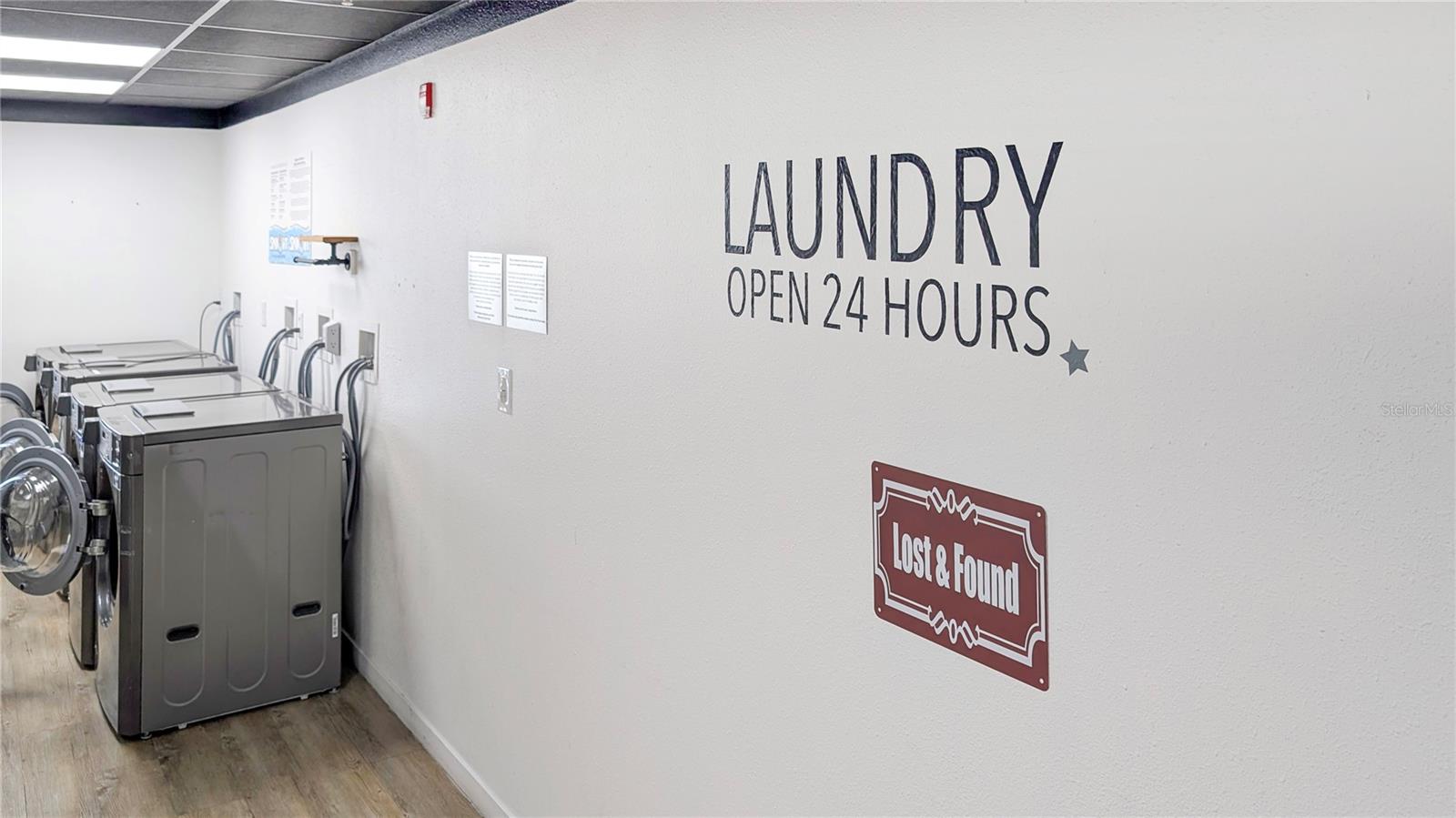 Community Laundry Room only a 10 Second Walk from Your Home's Front Door!