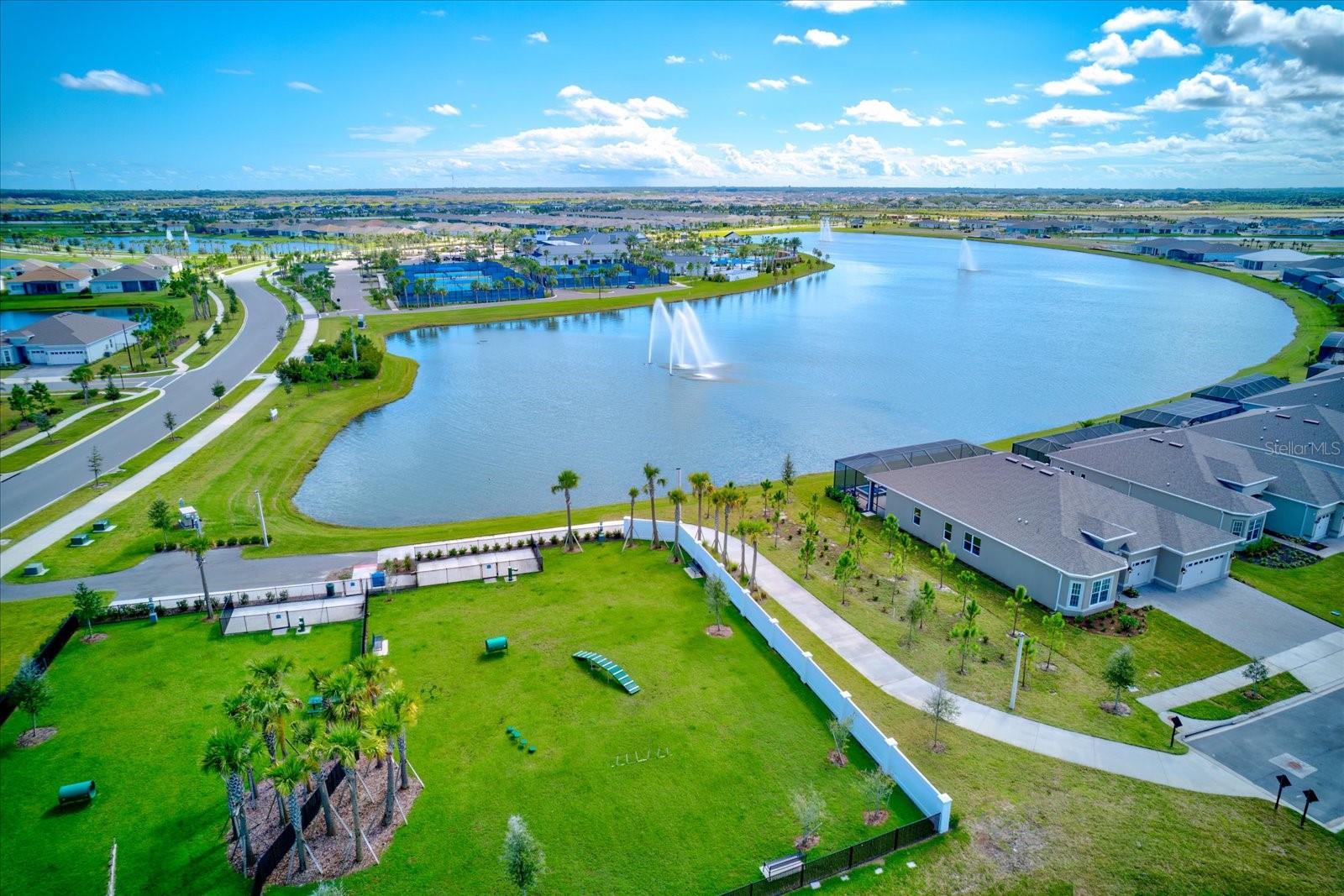 Water View with Fountains