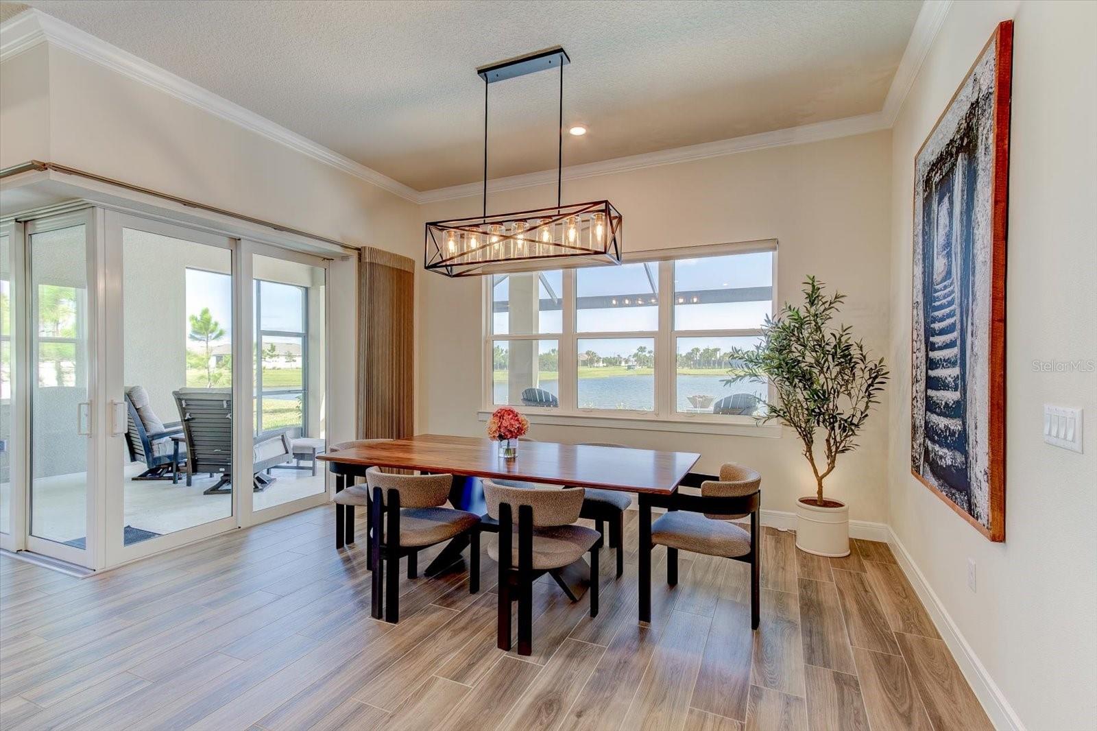 Dining Area with a Water View