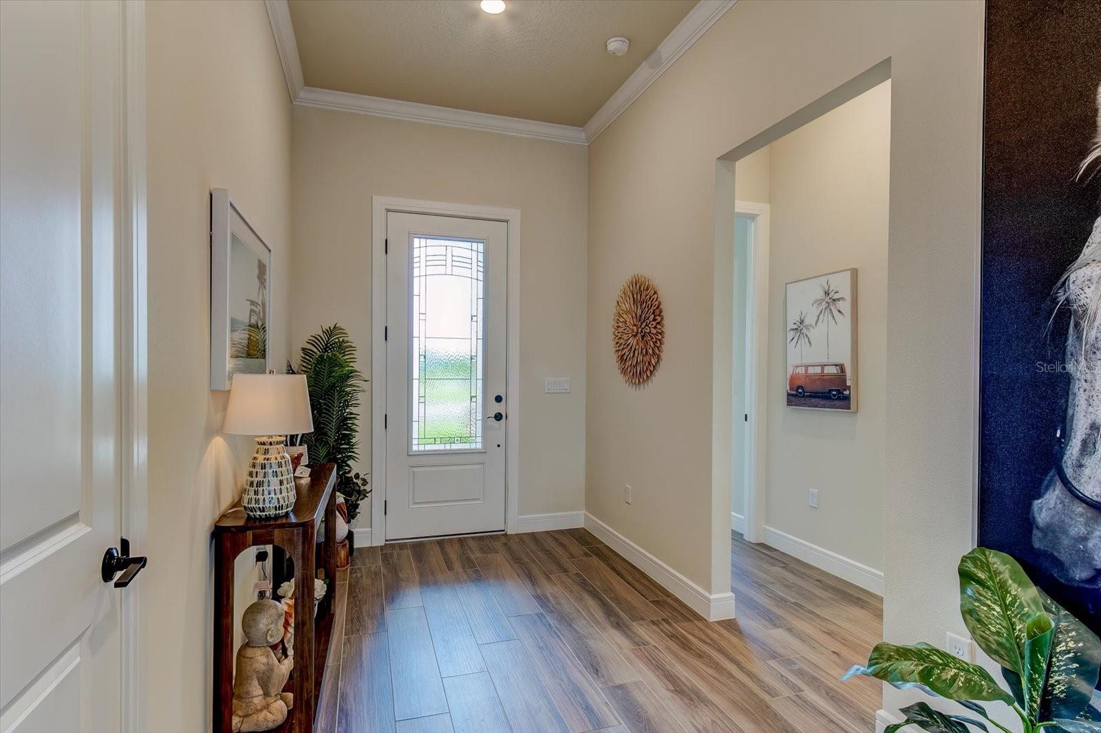 Foyer to Bedroom and Half Bath