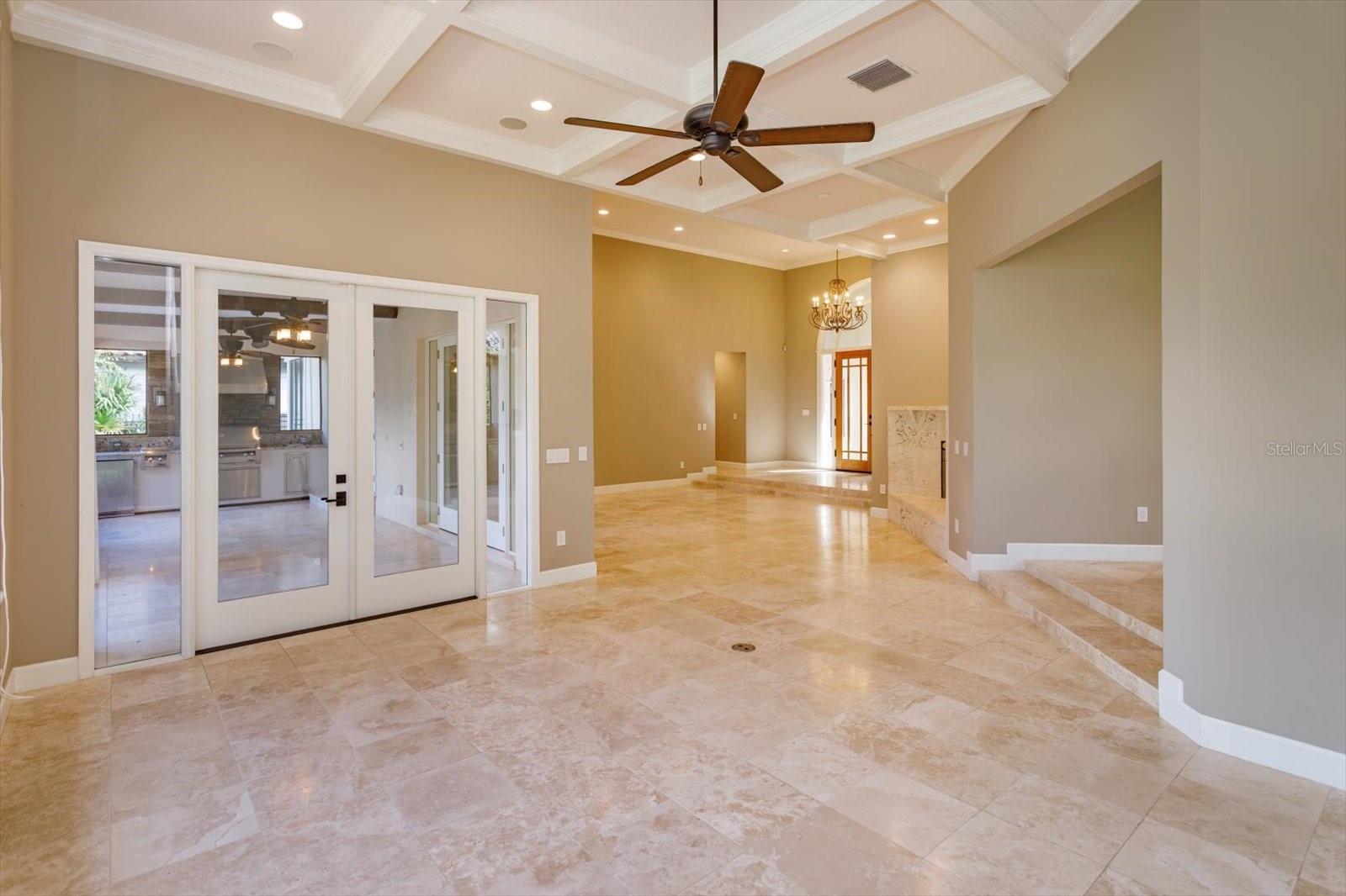 Bonus room overlooking the Patio