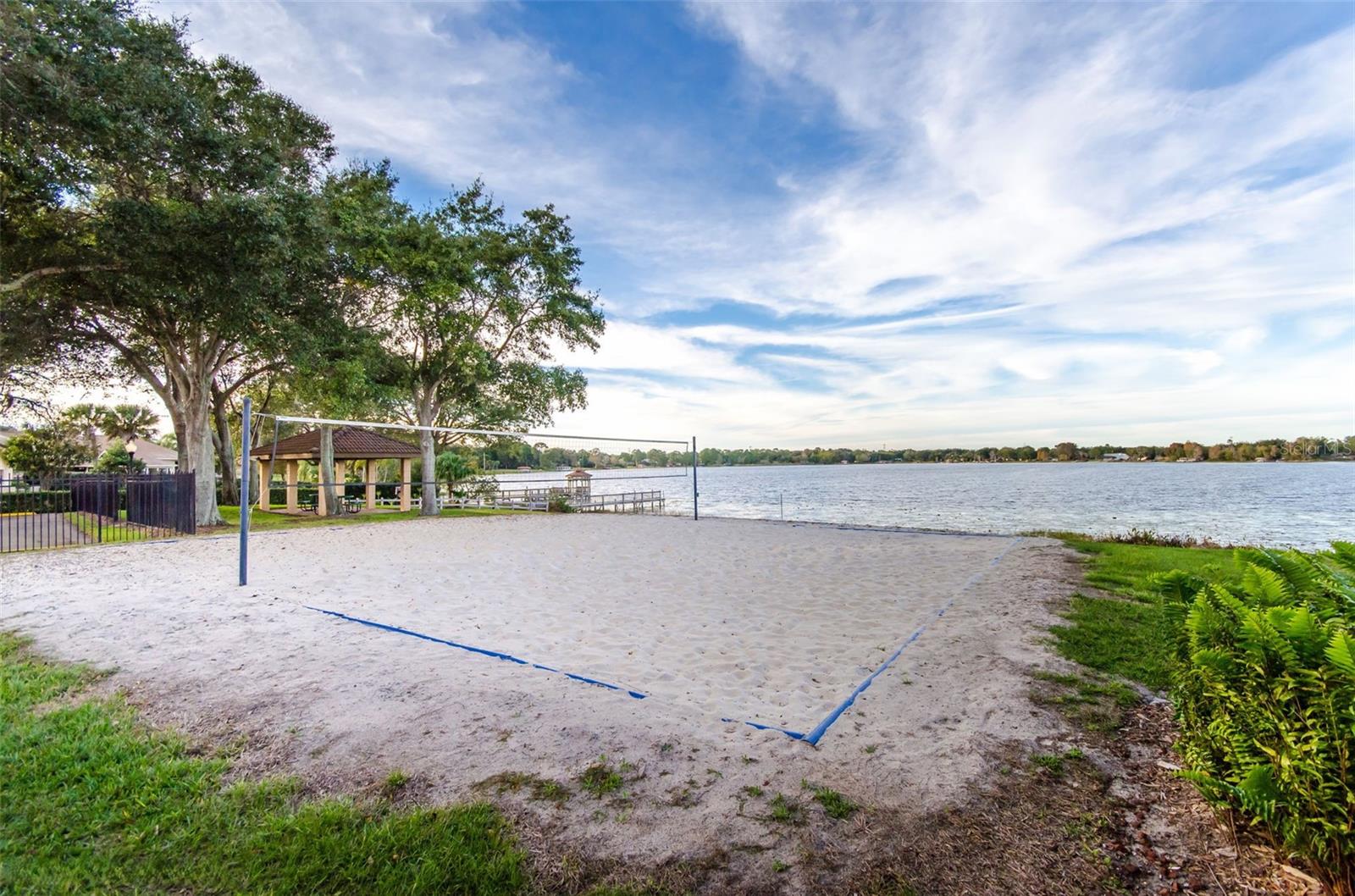 Community Volleyball Overlooking Lake Marsha