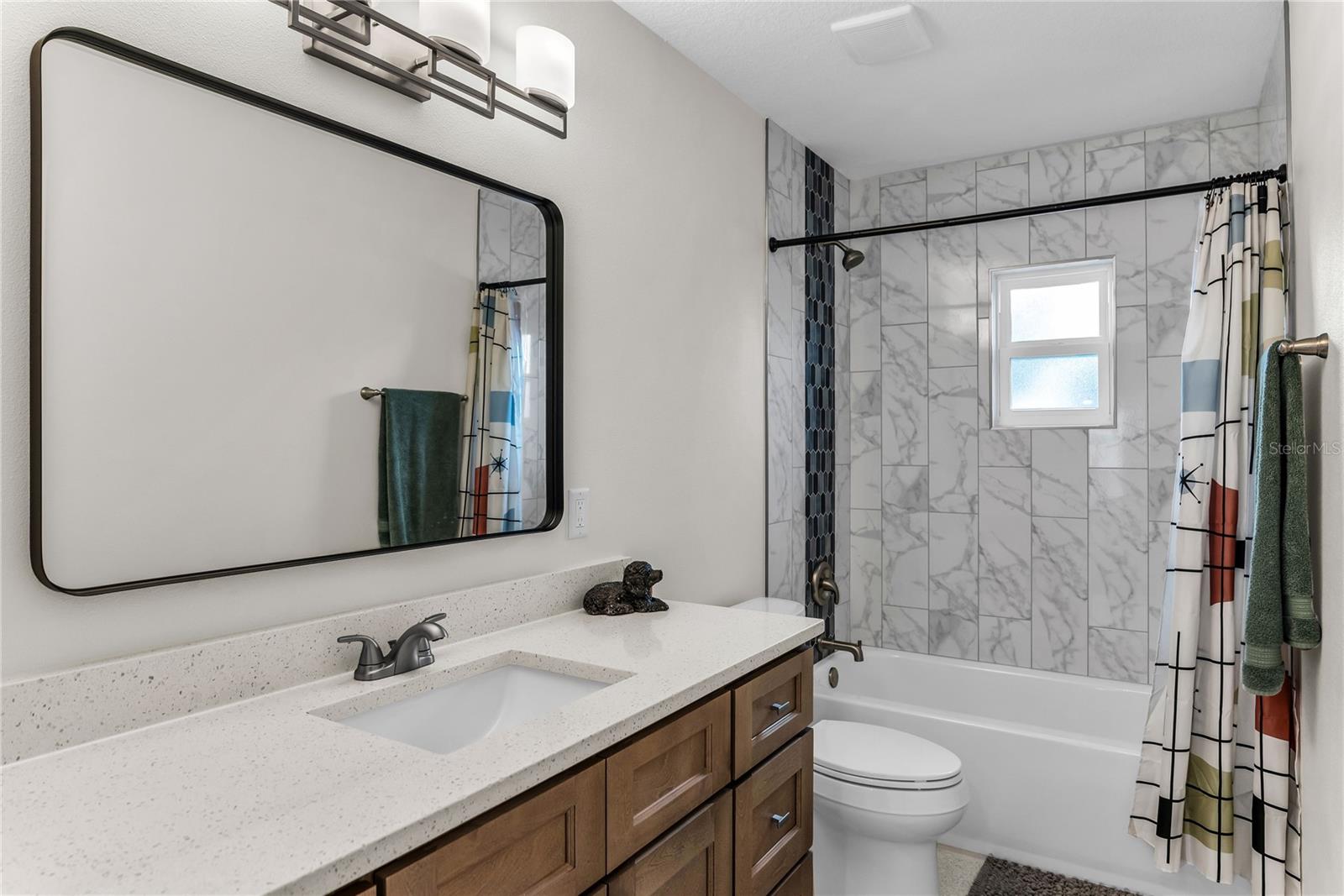 Renovated hall bath