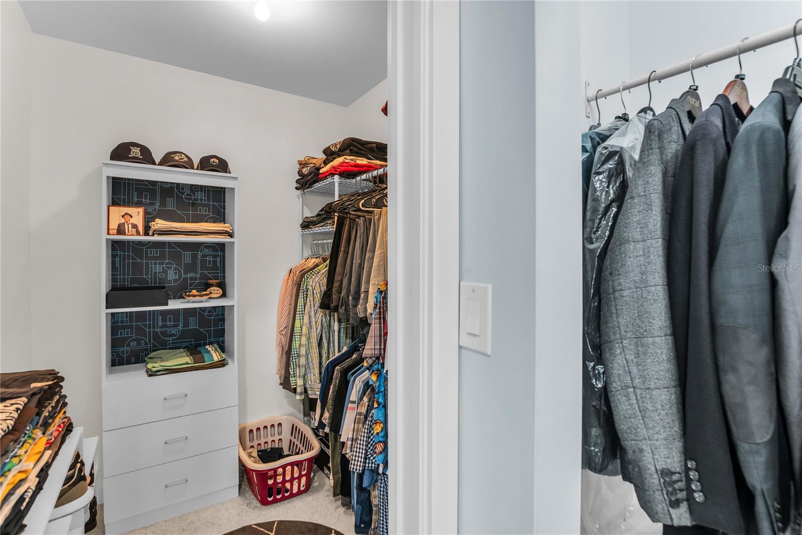 Two primary closets