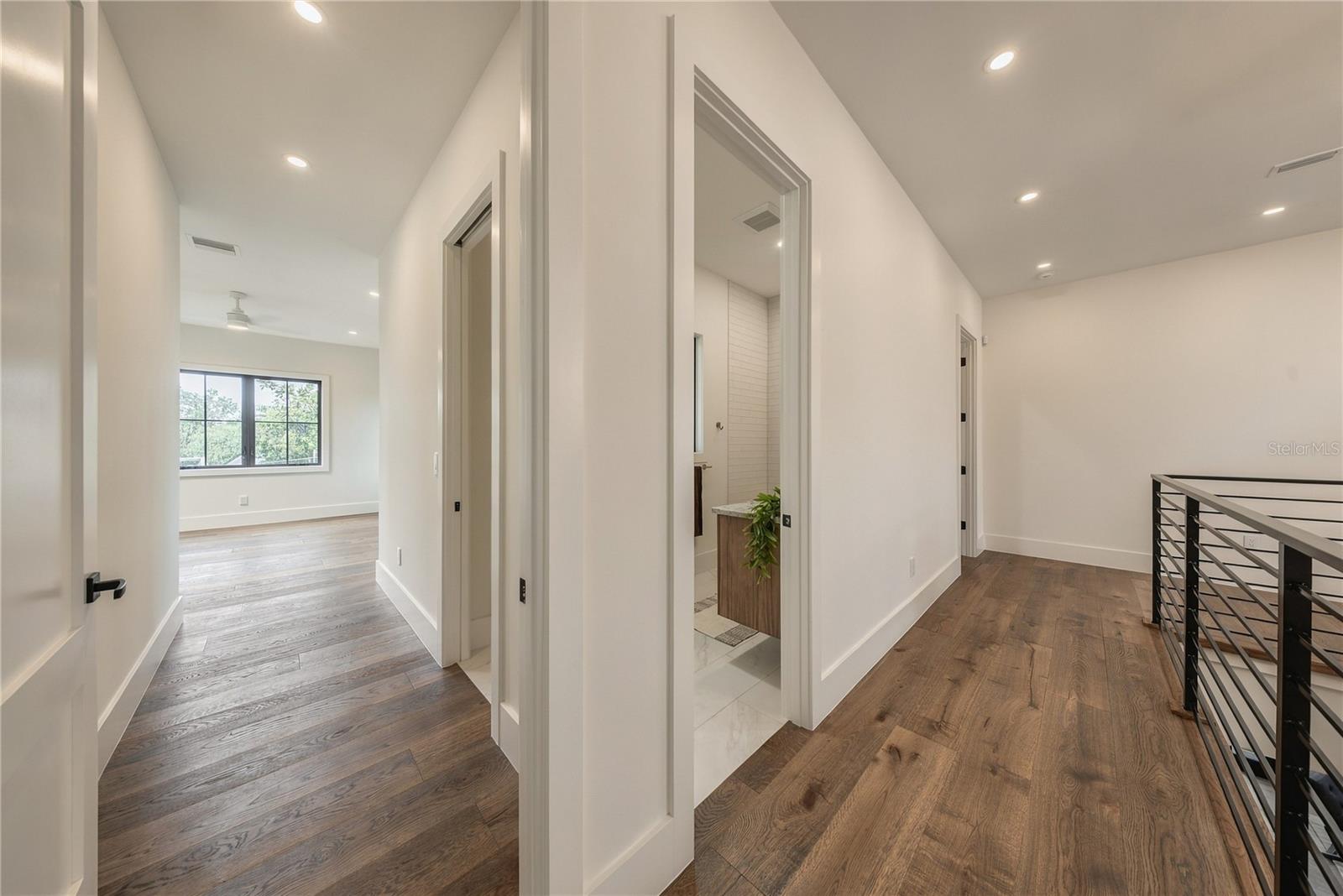 Hallway leading to bedroom #4