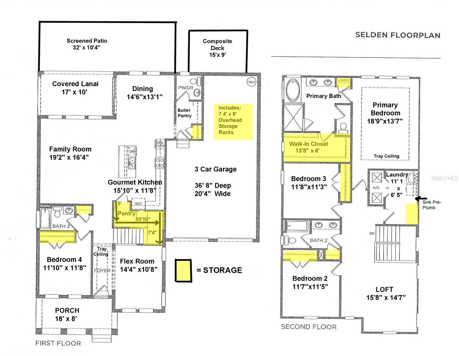 Selden Floor PlanLoft can be Bed 5