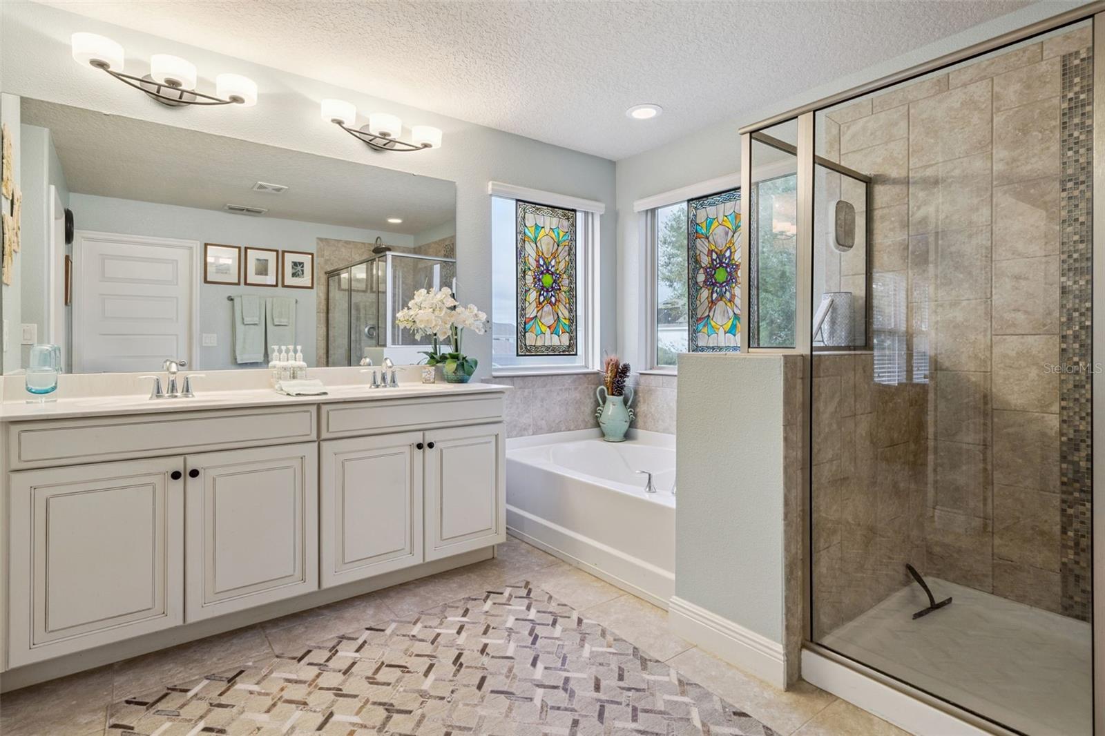 Primary Bath with Double Sinks