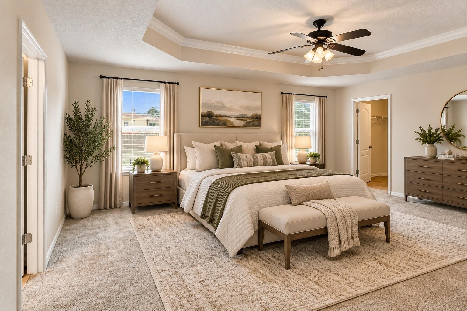 Virtual Staging Primary bedroom