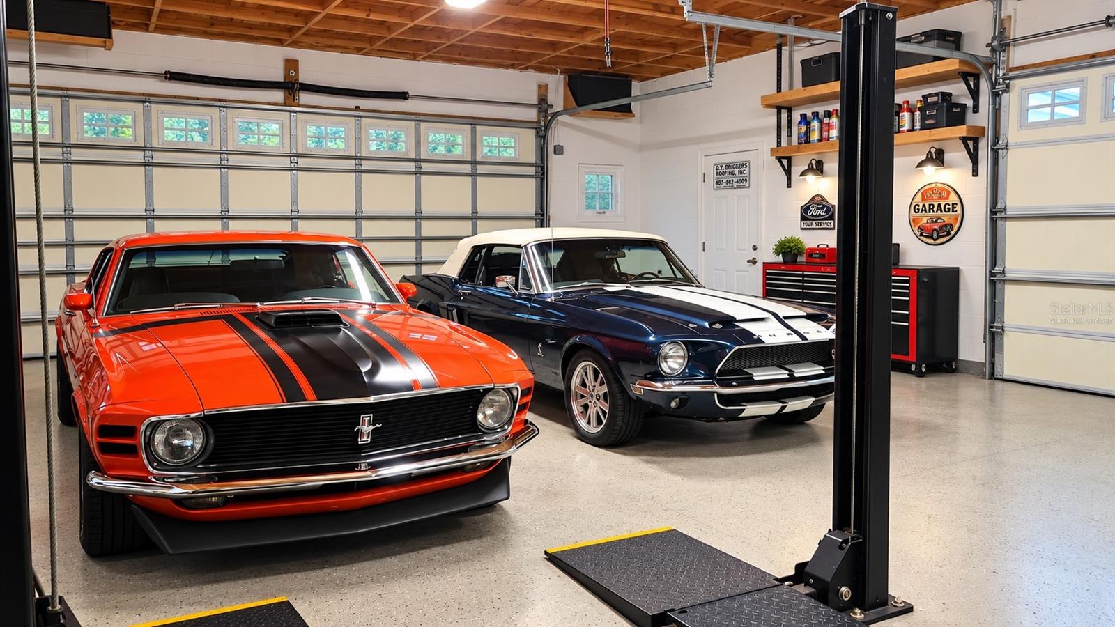 Virtually staged workshop
