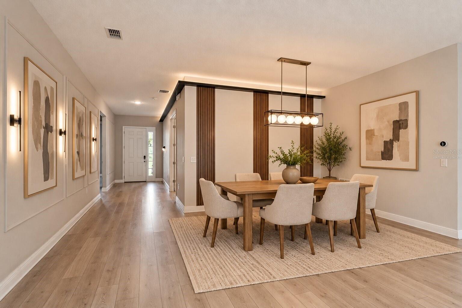 Virtually Staged! Open dining area perfect for entertaining. Virtually Staged! Open dining area perfect for entertaining.